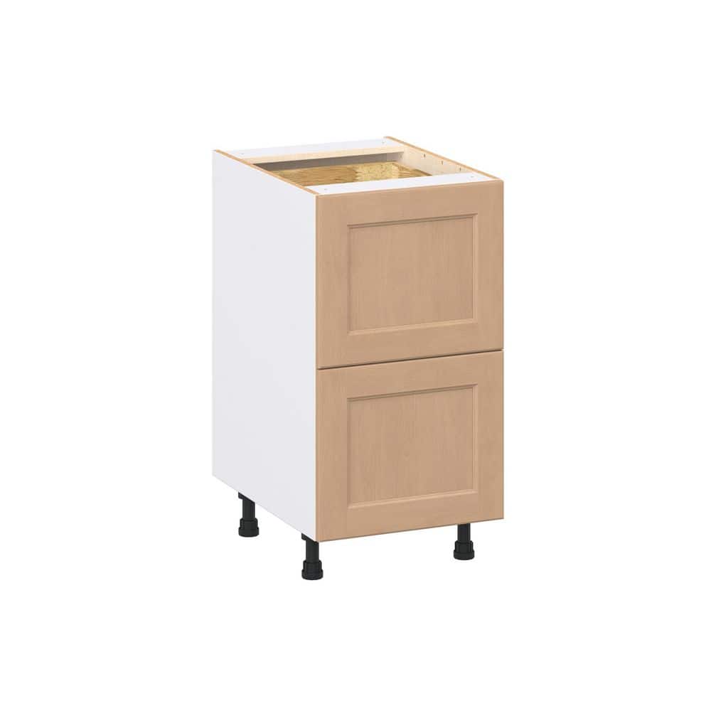 Lakewood 18 in. W x 24.5 in. D x 34.5 in. H Assembled Shaker Drawer Base Kitchen Cabinet in Sugar Cookie with 3-Drawers price history on PriceWatchPro