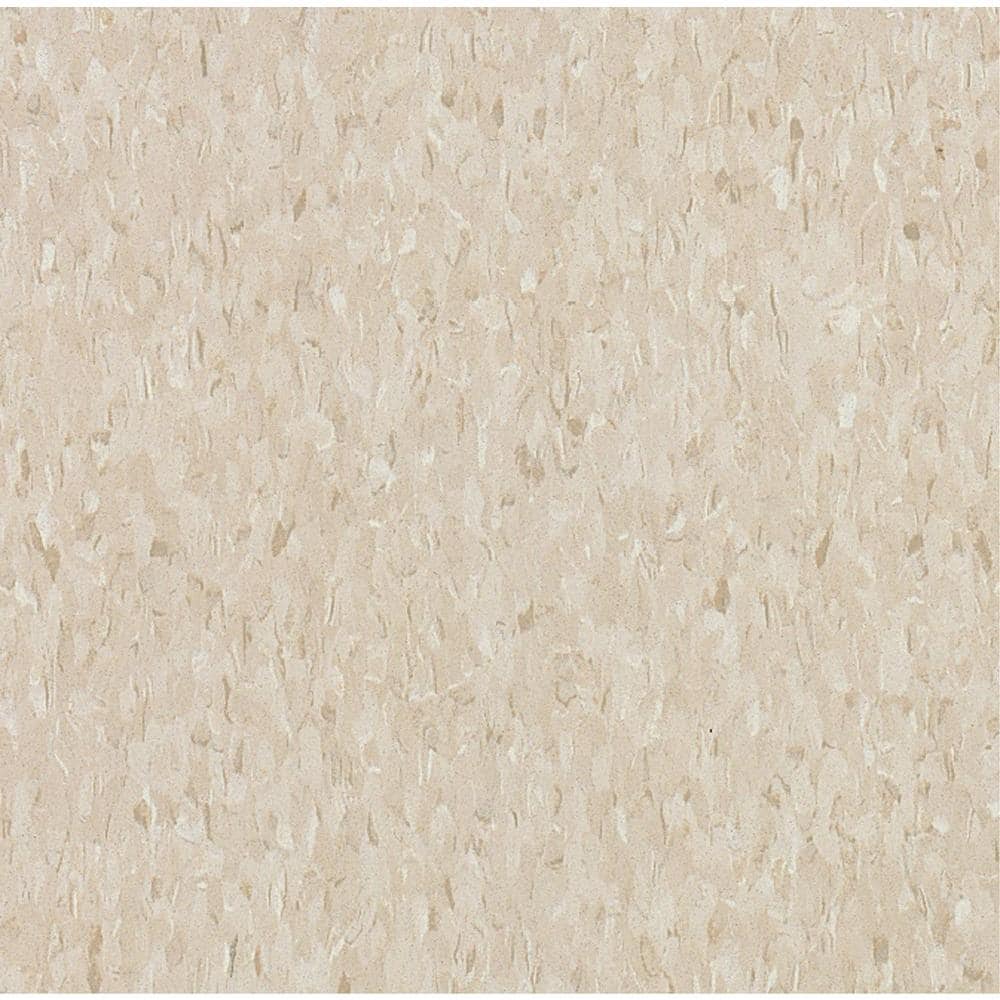 Armstrong 12-in x 12-in Pebble Tan Speckle Pattern Commercial Vinyl Tile