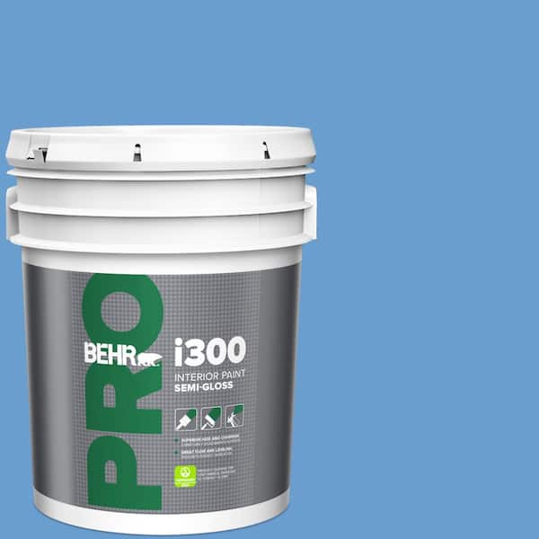 BEHR PRO 5 gal. #570B-5 Gulf Stream Semi-Gloss Interior Paint