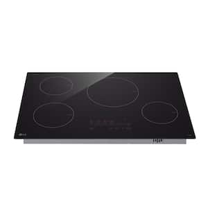 30 in. 4 Elements Induction Cooktop in Black with Power Element and SmoothTouch Controls