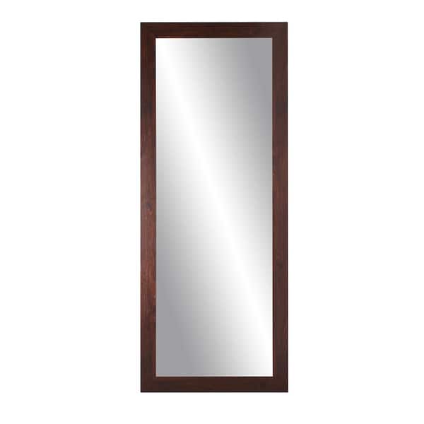 BrandtWorks Medium Dark Walnut Modern Mirror (32 in. H X 71 in. W)
