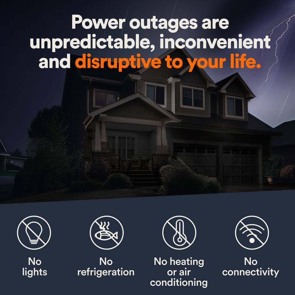 Generac 7.5kW Bisque Steel Standby Generator with Transfer Switch