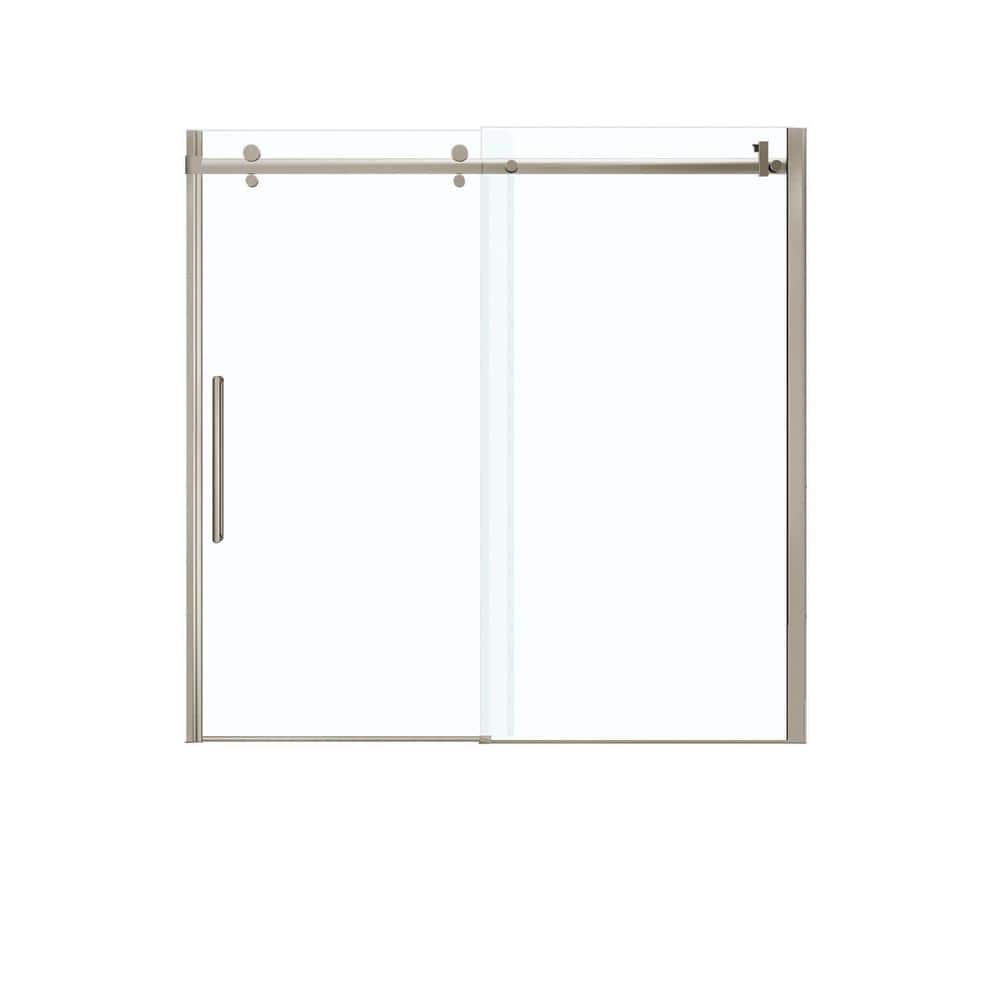 Buy Alpine 56 in. 59 in. x 59 in. Frameless Sliding Tub Door in