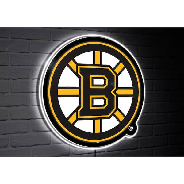 Evergreen Boston Bruins Team Logo Shaped Plug in LED Lighted Sign