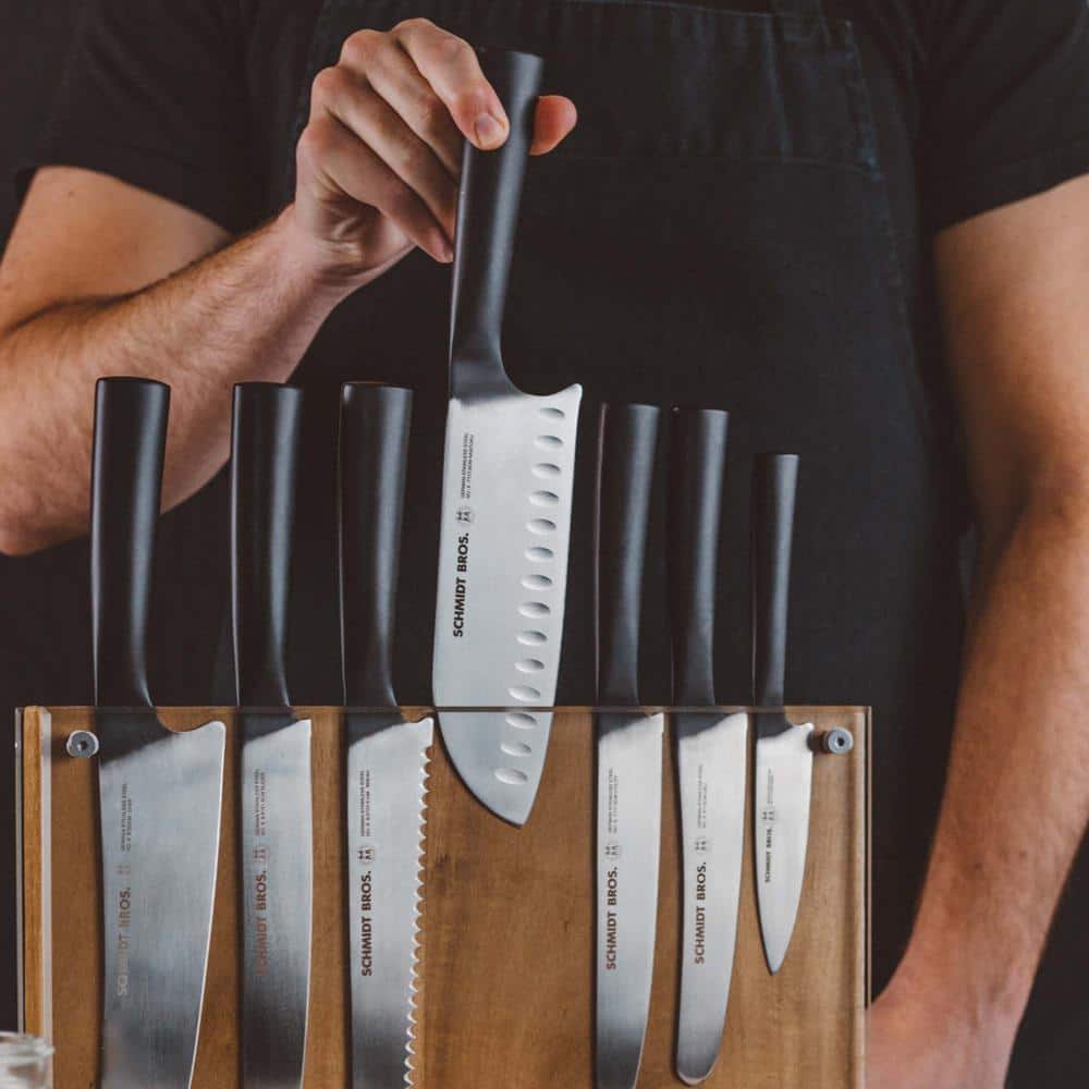 Schmidt Brothers 15-Piece Carbon Steel Knife Block Set