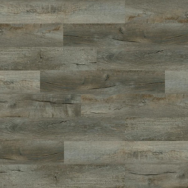 Polished Pro Smokey Stone 8 MIL x 6 in. W x 48 in. L Glue Down Waterproof Luxury Vinyl Flooring (52 sq.ft./case)