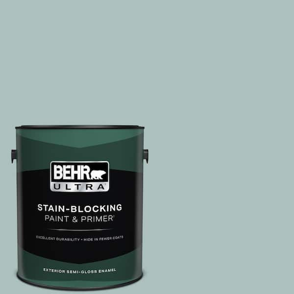 BEHR ULTRA 1 gal. Home Decorators Collection #HDC-CL-15G Morning Parlor Semi-Gloss Enamel Exterior Paint & Primer