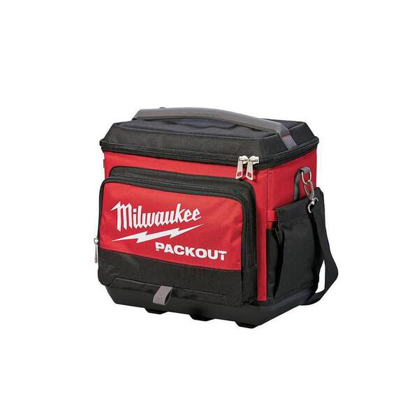 Milwaukee 15-inch Packout Tool Bag - Model 48-22-8321 - Red Polyester Adjustable Tool Storage