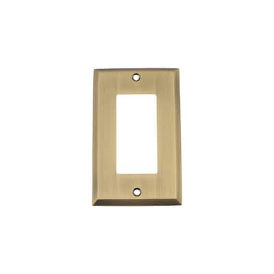 Brass 1-Gang Decorator/Rocker Wall Plate (1-Pack)