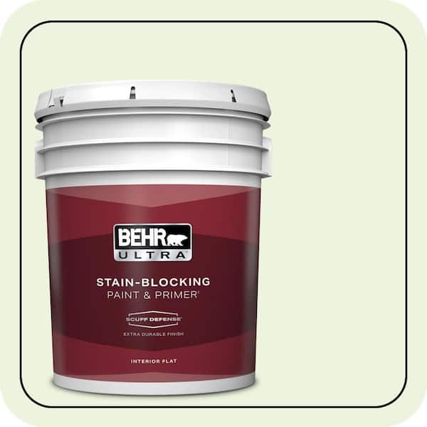 BEHR ULTRA 5 gal. #430C-1 White Willow Extra Durable Flat Interior Paint & Primer