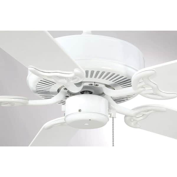 TUXEDO PARK LIGHTING 52 in. White Indoor/Outdoor Ceiling Fan with