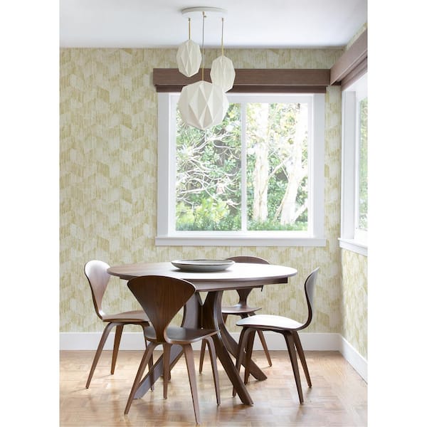 Demi Yellow Distressed Wallpaper Sample