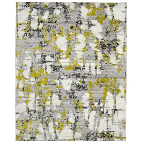 SAFAVIEH Skyler Gray/Green 9 ft. x 12 ft. Geometric Area Rug