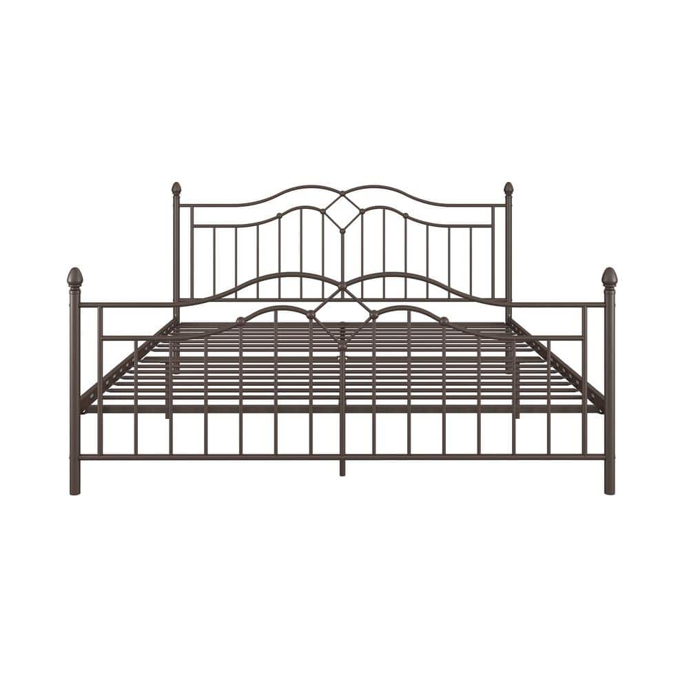 DHP Tatiana Bronze King Size Bed Frame