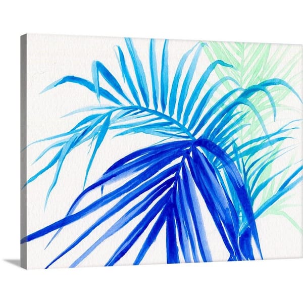 GreatBigCanvas 40 in. x 30 in. "Palm Sketch" by  Kelly Eddington Canvas Wall Art
