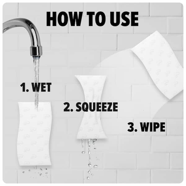 Eraser Sponge 6-Pack, Reusuable, Durable Multi-Purpose Sponge for Multiple Surfaces, Removes Tough Messes and Scuffs