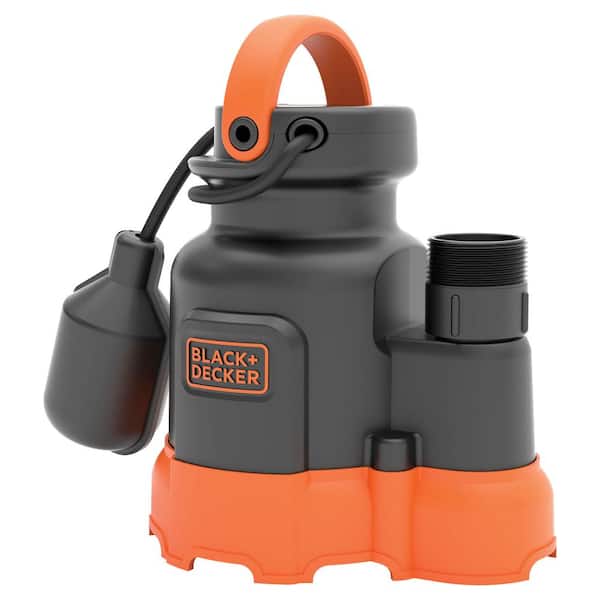 BLACK+DECKER 1/3 HP Submersible Sump Pump,Tethered Switch