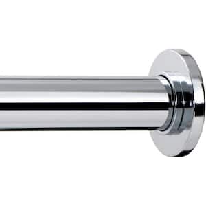 Tension Curtain Rod - Spring Tension Rod for Windows or Shower, 24 to 36 In. Chrome