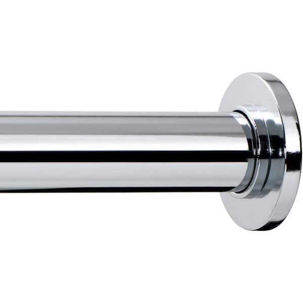 Dyiom Tension Curtain Rod - Spring Tension Rod for Windows or Shower, 24 to 36 In. Chrome