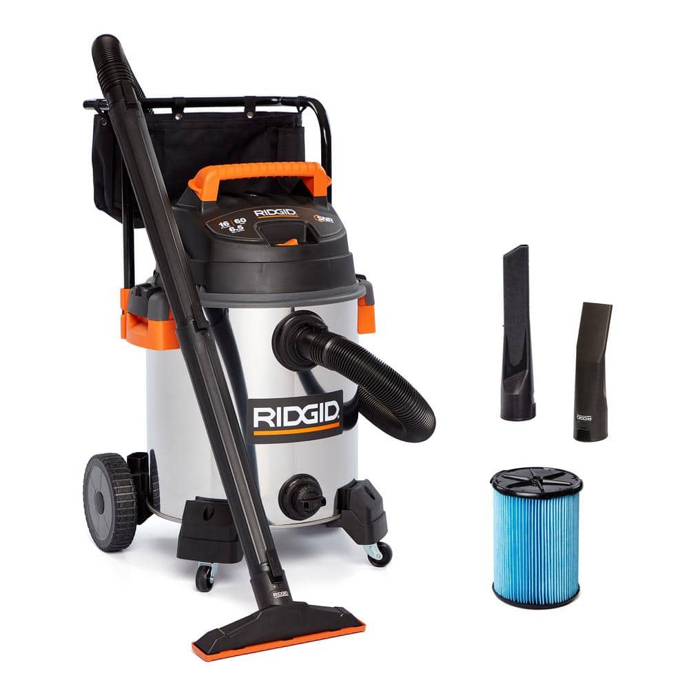 16 Gal. 6.5 Peak HP Stainless Steel Shop Vacuum Wet Dry Vac with Fine Dust Filter, Locking Hose and Attachments WD1956 price history on PriceWatchPro