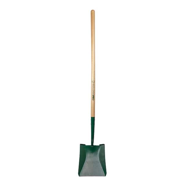 BULLDOGPRO 48 in. Forged Steel Transfer Shovel with Wood Handle