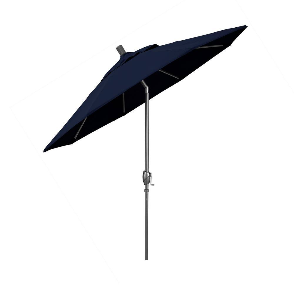 Navy Blue Pacifica Octagonal Outdoor Umbrella with Metal Pole