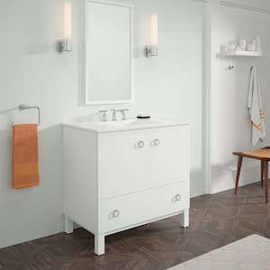 Jacquard 36 in. W x 21.9 in. D x 34.5 in. H Bathroom Vanity Cabinet without Top in Felt Grey