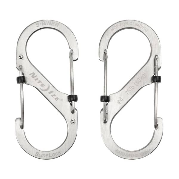  Nite Ize MicroLink Pet Tag Carabiner, Stainless Steel Cat and  Dog Tag Clip, 2 Pack : Pet Supplies