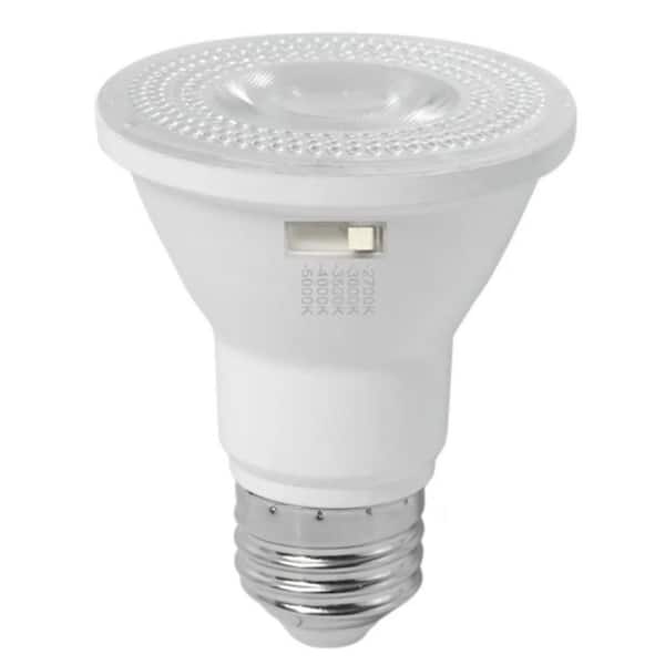 LED PAR20 Flood (40D) Color Selectable 2700K-5000K 7W 550 Lumens (50W Equiv) Dimmable T20