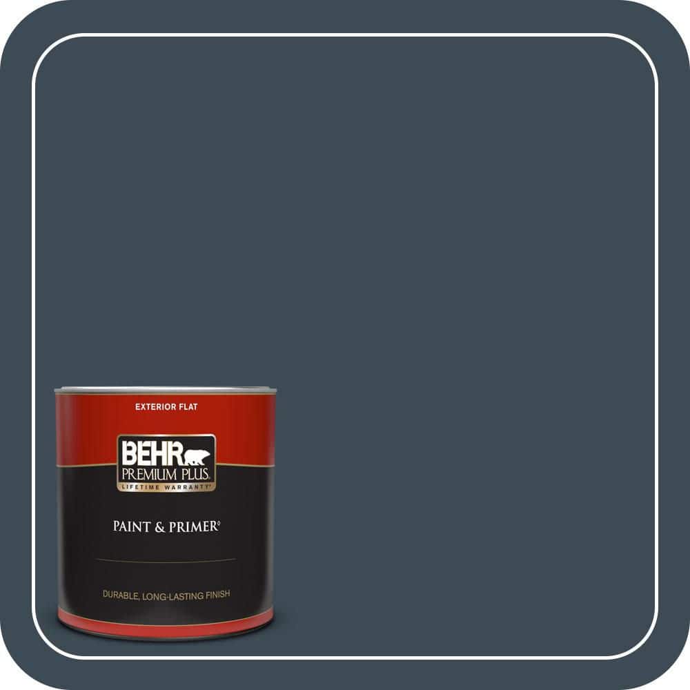 1 qt. #QE-56 Club Navy Flat Exterior Paint & Primer price history on PriceWatchPro