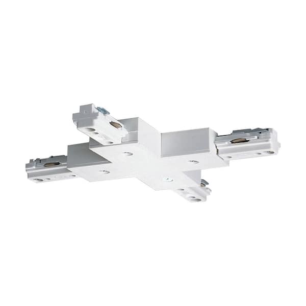 SATCO:Satco White Single Circuit Track Lighting X Track Lighting Connector