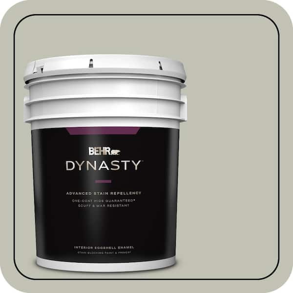 BEHR DYNASTY 5 gal. #ECC-37-1 Arbor Hollow Eggshell Enamel Interior Stain-Blocking Paint & Primer