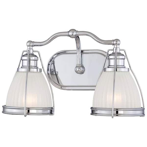 Minka Lavery 2-Light Chrome Bathroom Vanity Light
