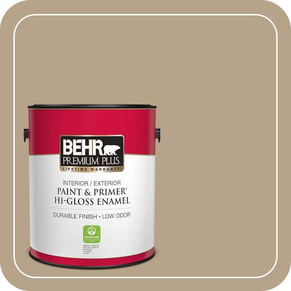 BEHR PREMIUM PLUS 1 gal. #PPU7-06 Chateau Hi-Gloss Enamel Interior/Exterior Paint & Primer