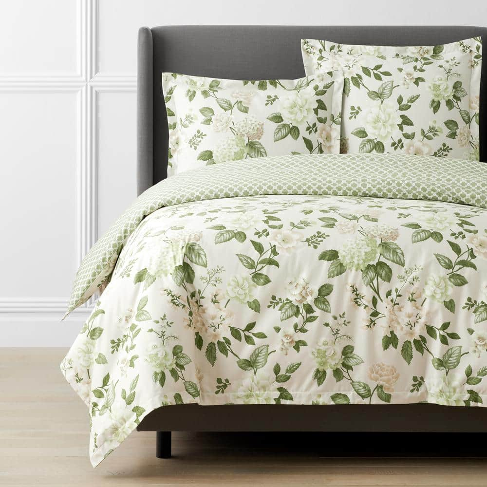 Mysterious Flower offers Botanical Duvet Cover Set, Green Floral Bedding, Single Double Full Cali Queen King Size, Text n Size Customizable