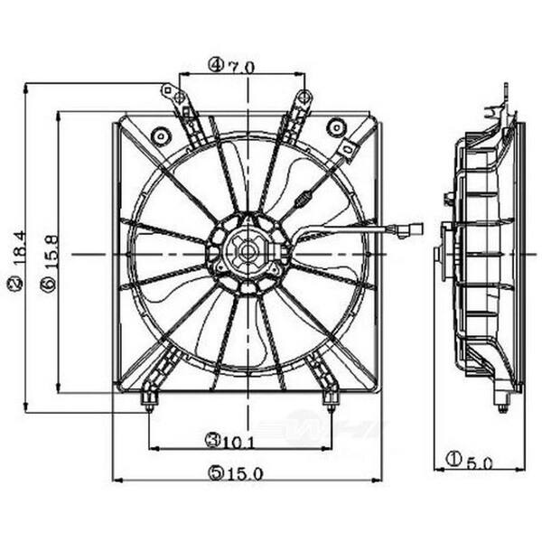 Electric Cooling Fan Assembly 2811308 - The Home Depot