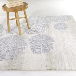 Hal Blue 5 ft. x 7 ft. Abstract Area Rug