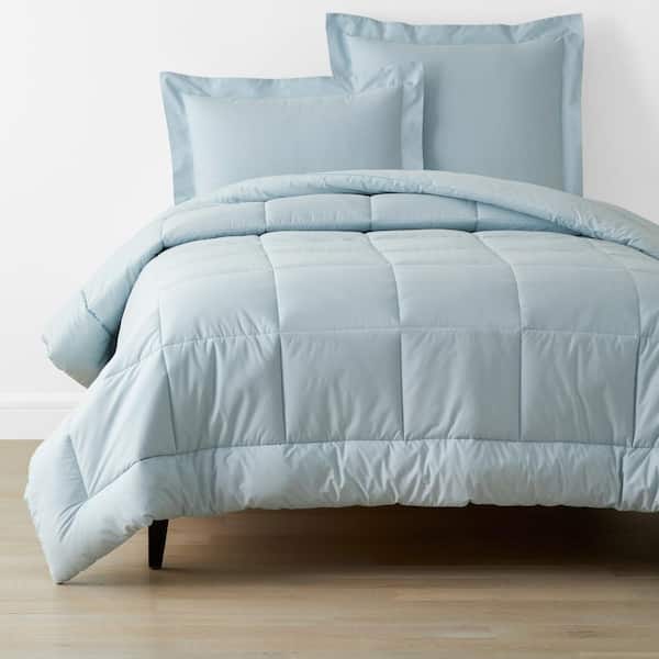 The Company Store Company Cotton Pale Blue Full Cotton Percale Comforter