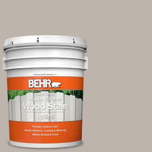 5 gal. #HDC-CT-21 Grey Mist Solid Color House and Fence Exterior Wood Stain