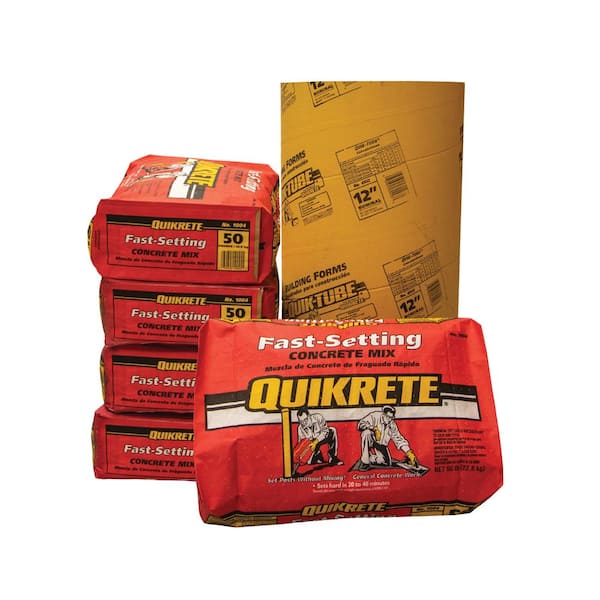 Quikrete 50 lb. Fast-Setting Concrete Mix 100450 - The Home Depot