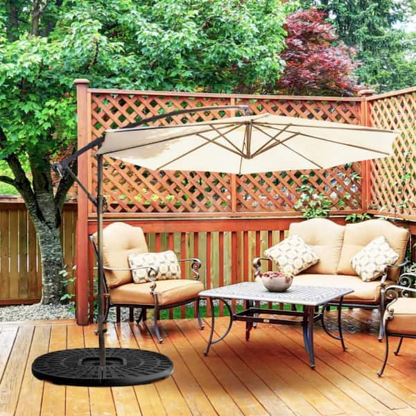 10 ft patio umbrella tilt MF Studio 10ft Patio Umbrella 3 Tier Vented Outdoor Market Table Umbrella  with Crank and Tilt All Aluminum Frame Beige