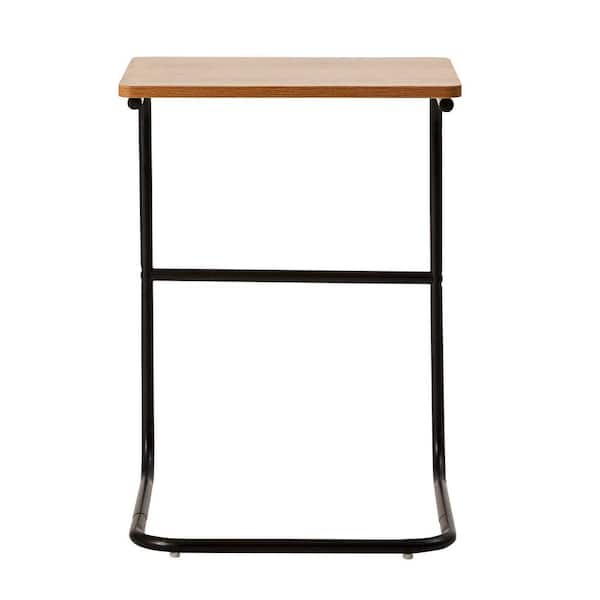 AndMakers Querencia 24 in. Acacia Side Table with Steel Base