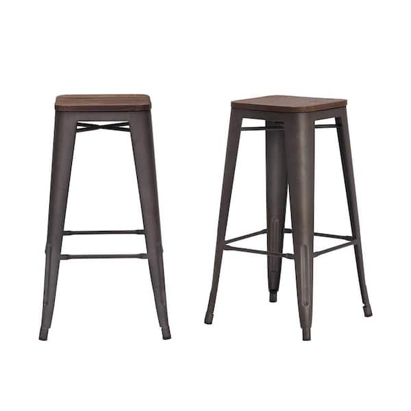 30 metal bar stools with wood seat