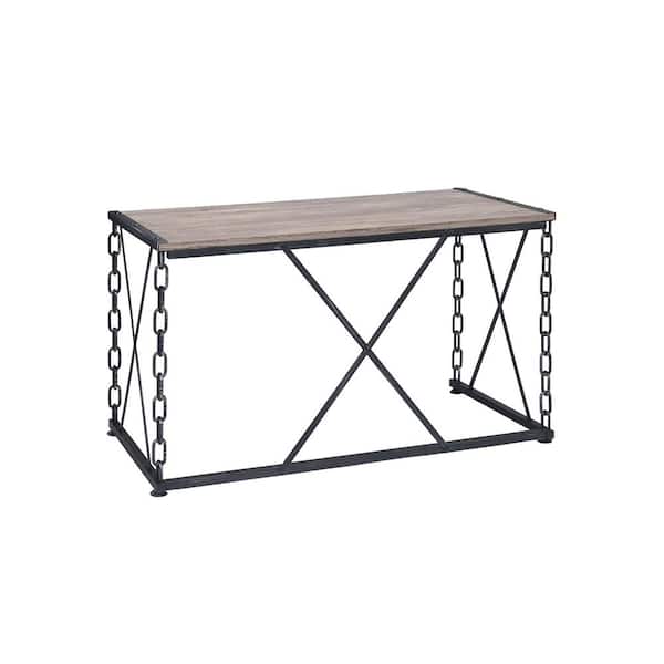 Acme Furniture Jodie 48 in. Rustic Oak Rectangle Wood Console Table