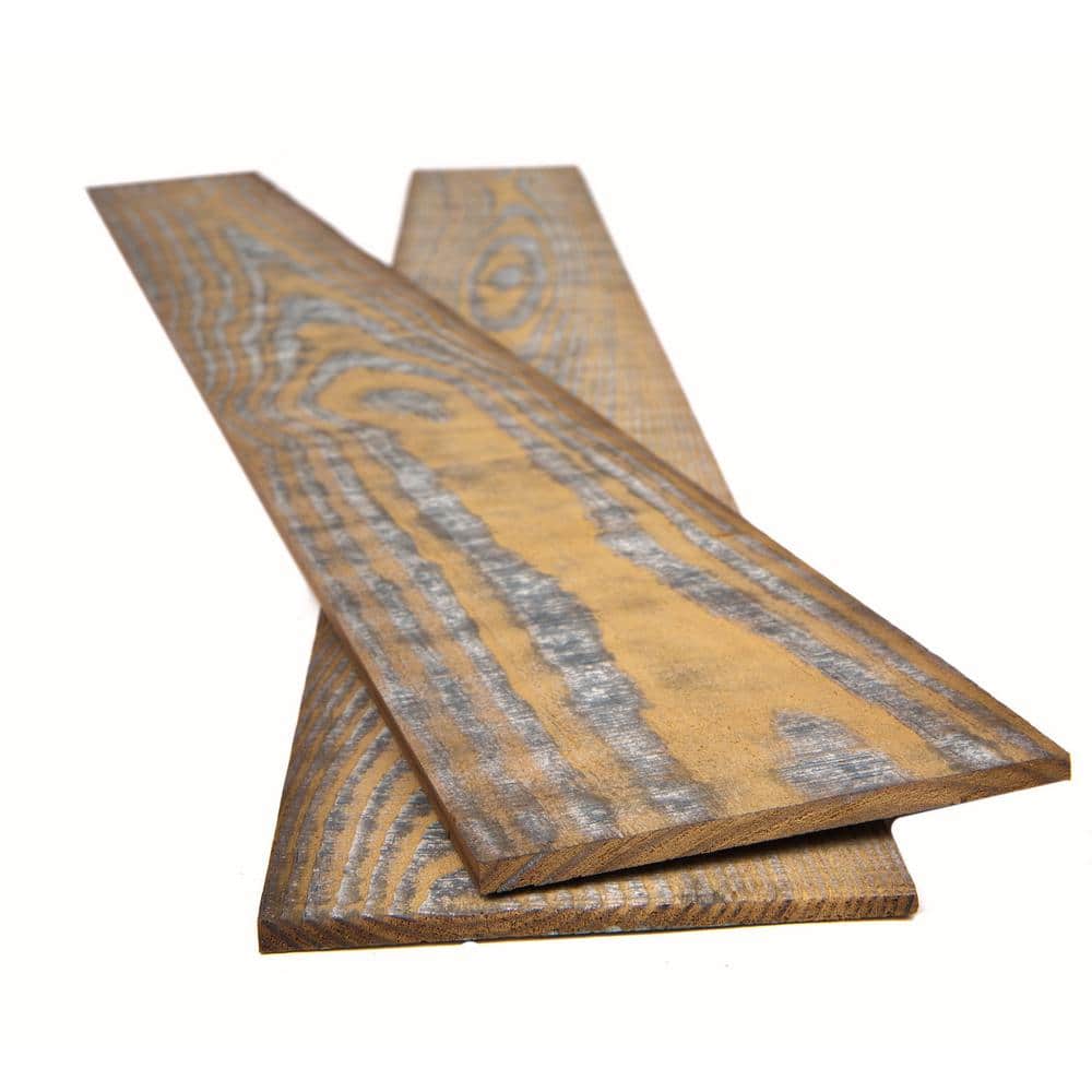 Camo Distressed Pine Barn Wood Wall Planks 4 ft 6-Pack