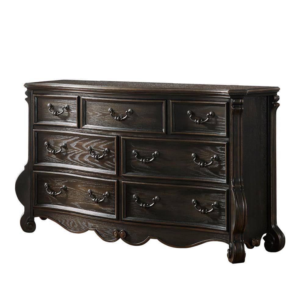 Molasses Brown Traditional 7-Drawer Dresser with Soft Close