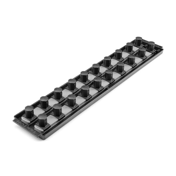 TEKTON 3/4 in. Drive 2-Rail Socket Organizer Set, Gray (20-Tool)