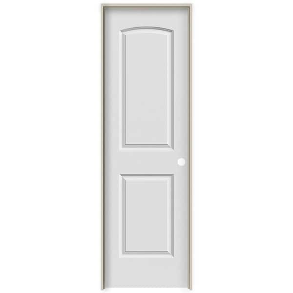 MMI DOOR 24 in. x 80 in. Smooth Caiman Left-Hand Solid Core Primed Composite Single Prehung Interior Door, 1-3/4 in. Thick