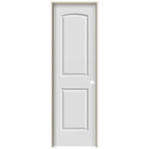 26 in. x 80 in. Smooth Caiman Left-Hand Solid Core Primed Molded Composite Single Prehung Interior Door