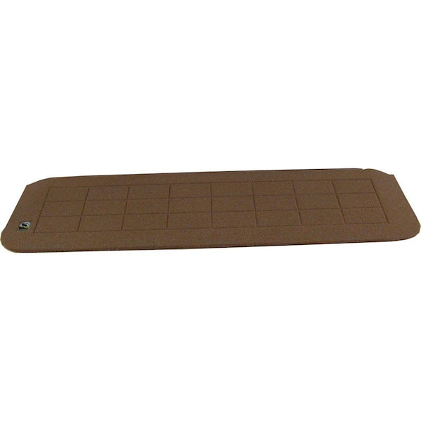 Unbranded 1.25 in. H x 42 in. W Terra Cotta Recycled Polymer Threshold Wheelchair Ramp